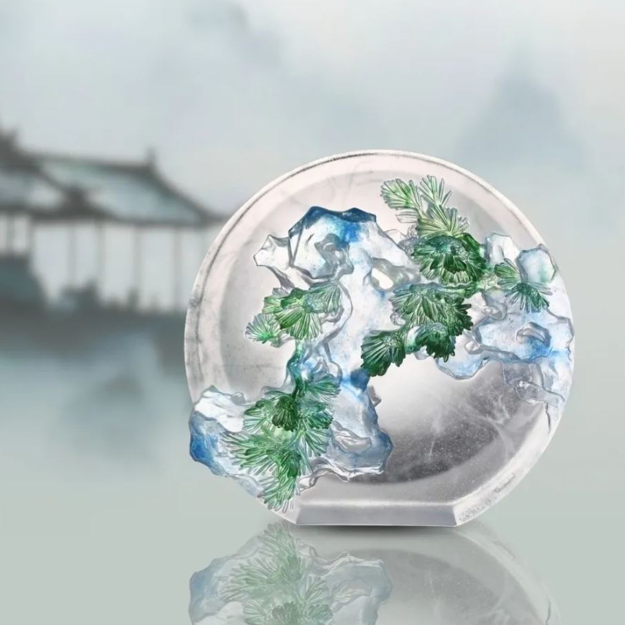 LIULI Crystal Pine and Stone, Evergreen, Ever New 