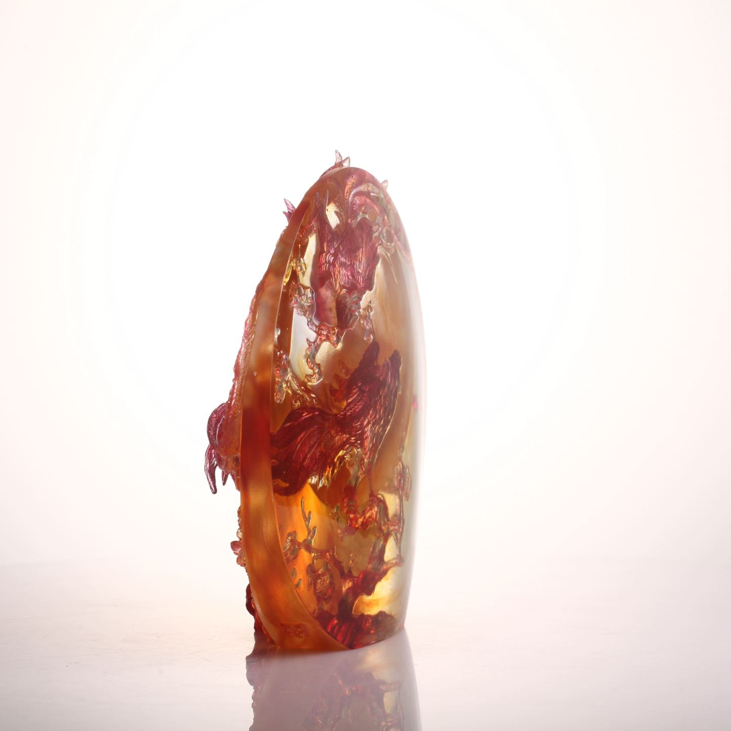 LIULI Crystal Phoenix, Beauty Birthed from Harmony 