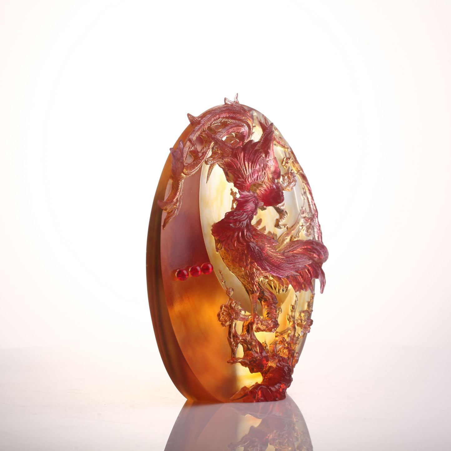 LIULI Crystal Phoenix, Beauty Birthed from Harmony 