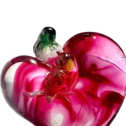 LIULI Crystal Bird, Love, Amorous Words 