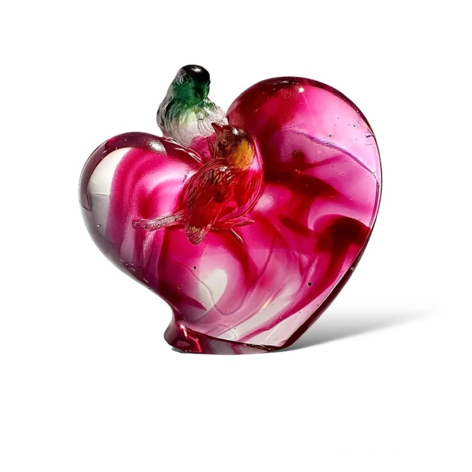 LIULI Crystal Bird, Love, Amorous Words 