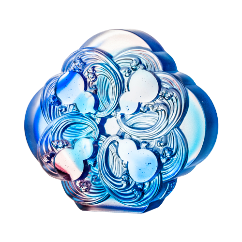 Crystal Sculpture, Hulu Gourd, Accept Fortune, Receive Blessings 
