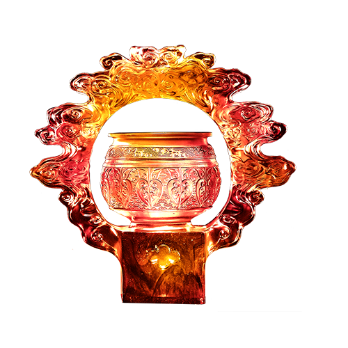 LIULI Crystal Ding, Cruising Heavenly High (Cloud Vessel)