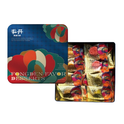 Mini-Pineapple Cake Gift Box (Assorted Flavors 18 Pcs) - Sapphire Floral Bloom