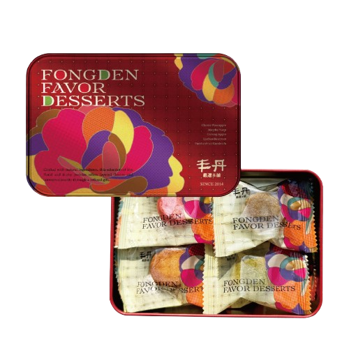 Mini-Pineapple Cake Gift Box (Assorted Flavors 8 Pcs) - Ruby Floral Radiance