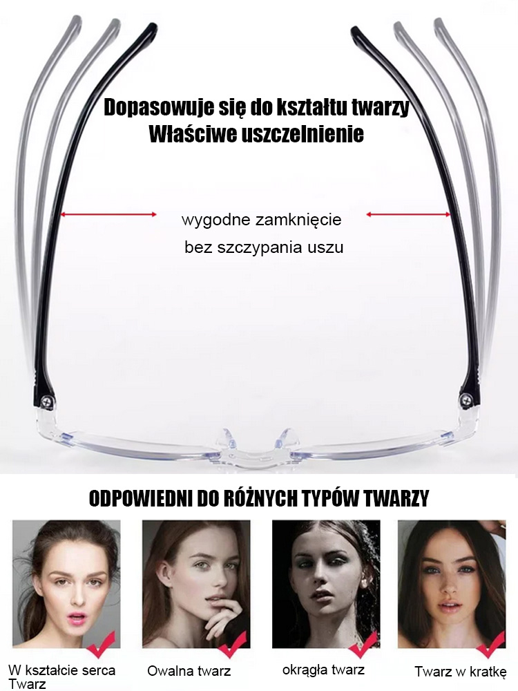 Zmieniające kolor okulary do czytania chroniące przed niebieskim światłem