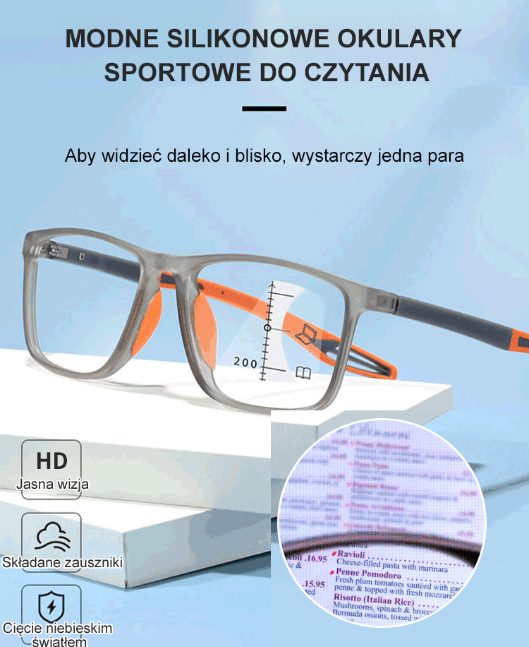 Ultra-light and comfortable anti-blue light presbyopia glasses
