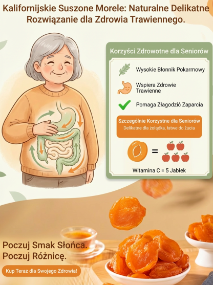 Suszone morele polecane przez kardiologów – zdrowa przekąska dla serca i mózgu