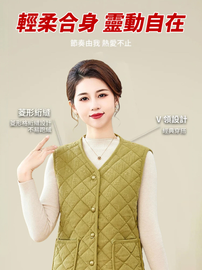 時尚氣質保暖馬甲女