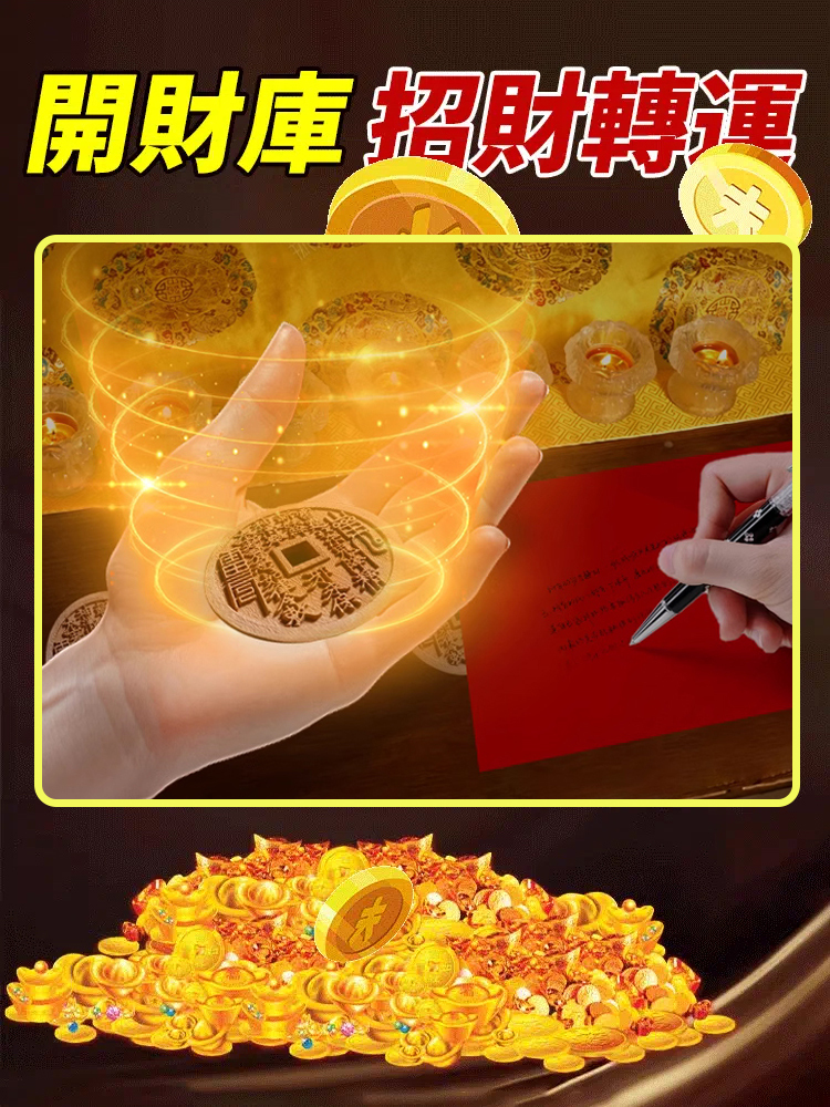 開財庫桃木山鬼花錢
