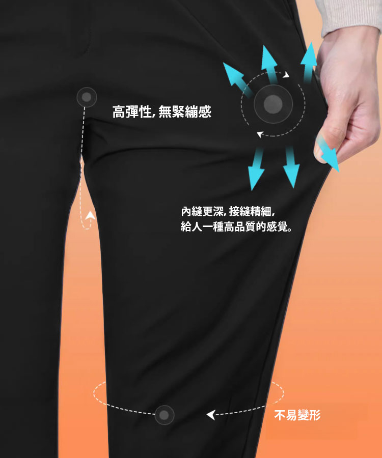 男士厚款加絨加厚西裝褲