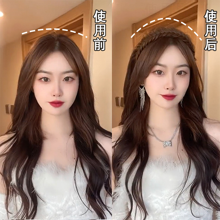 JL-魚骨辮假髮增髮箍