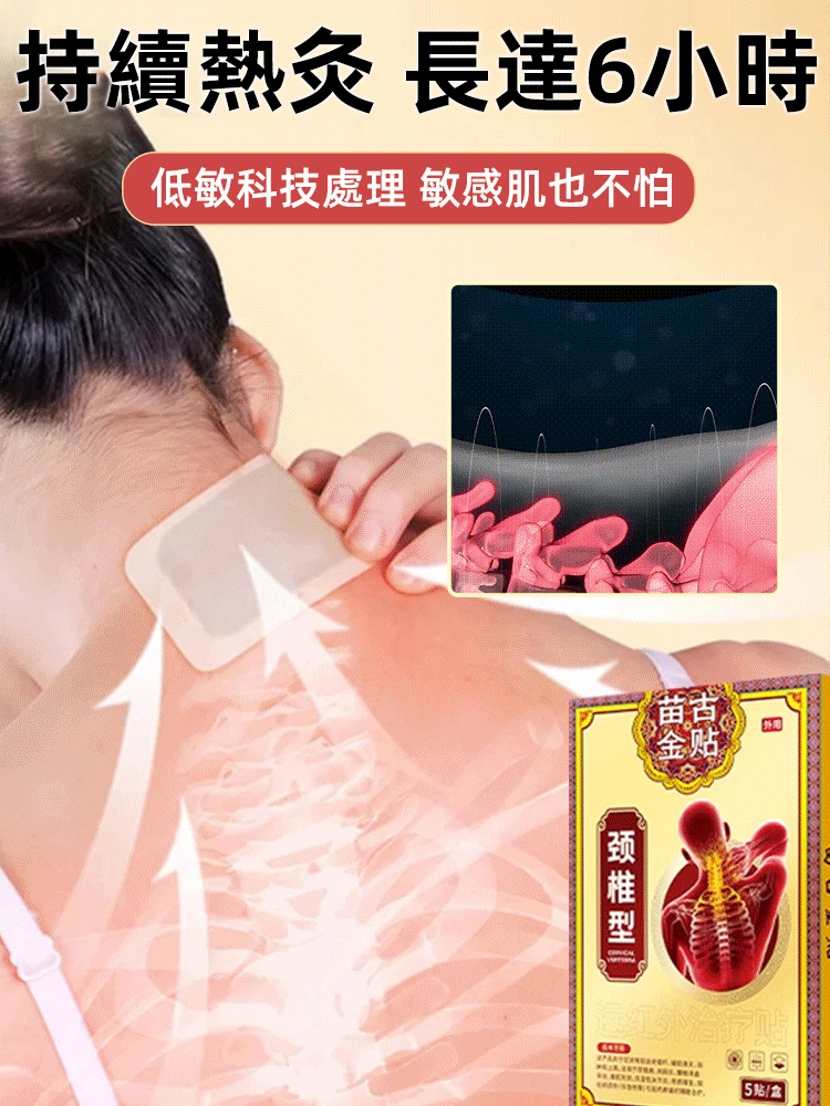 【苗古金貼】頸椎型遠紅外治療貼