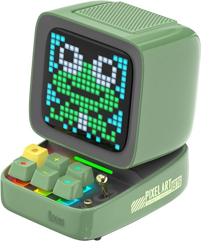 Divoom Ditoo Retro Pixel Art Game Bluetooth Speaker with 16X16 LED App Controlled Front Screen