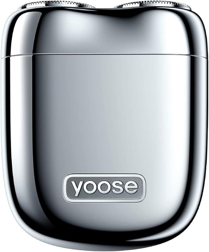YOOSE Mini Shaver, Portable Alloy Electric Shavers for Men, IPX7 Water