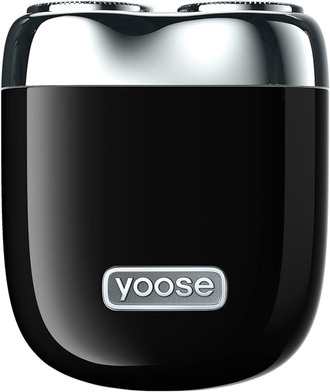 YOOSE Mini Shaver, Portable Alloy Electric Shavers for Men, IPX7 Waterproof, Wet & Dry Shave, Cordless Travel Shaver, USB-C Rechargeable Electric Razor, Battery Indicator, Travel Lock