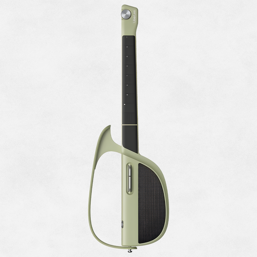 C1 Stringless Smart Guitar, Foldable Travel Backing Guitarra, Chord Generator, App Interactive Chord Sheets, Built-in Drum Machine & Bassline for One-Man Band, For Adults & Teens
