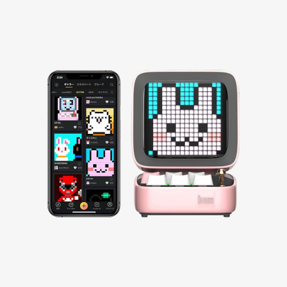 Divoom Ditoo Retro Pixel Art Game Bluetooth Speaker with 16X16 LED App Controlled Front Screen