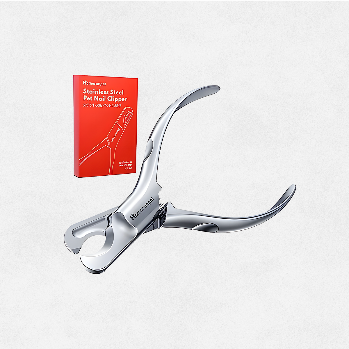 HomeRunPet Professional Cat Nail Clippers Sharp Stainless Steel Pet Nail Trimmers, for Small Animals, with Non-Slip Handles, Safe