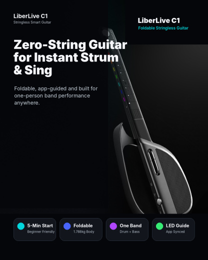 Zero-String Smart Guitar for Instant Play