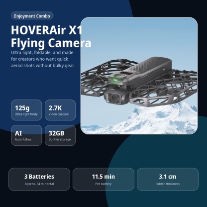 125g Pocket Flying Camera for Travel Creators