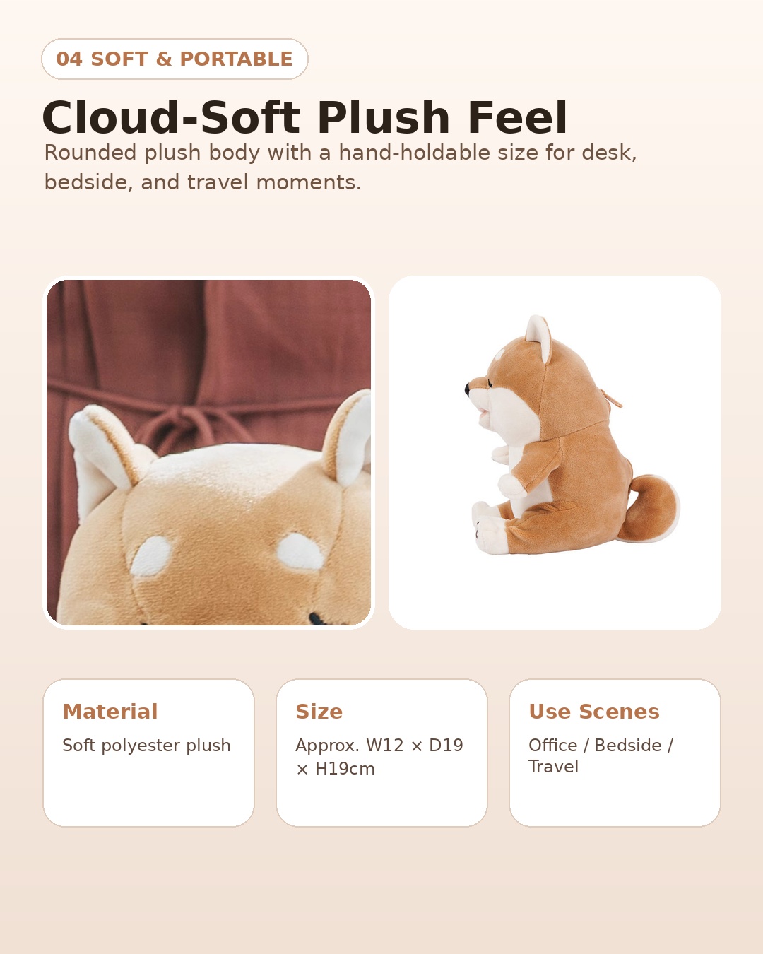 Touch-Activated Sensory Plush Toy