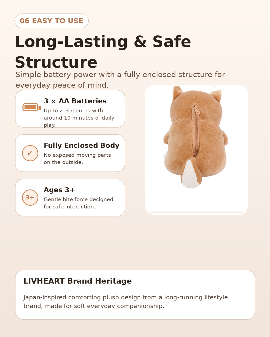 Touch-Activated Sensory Plush Toy