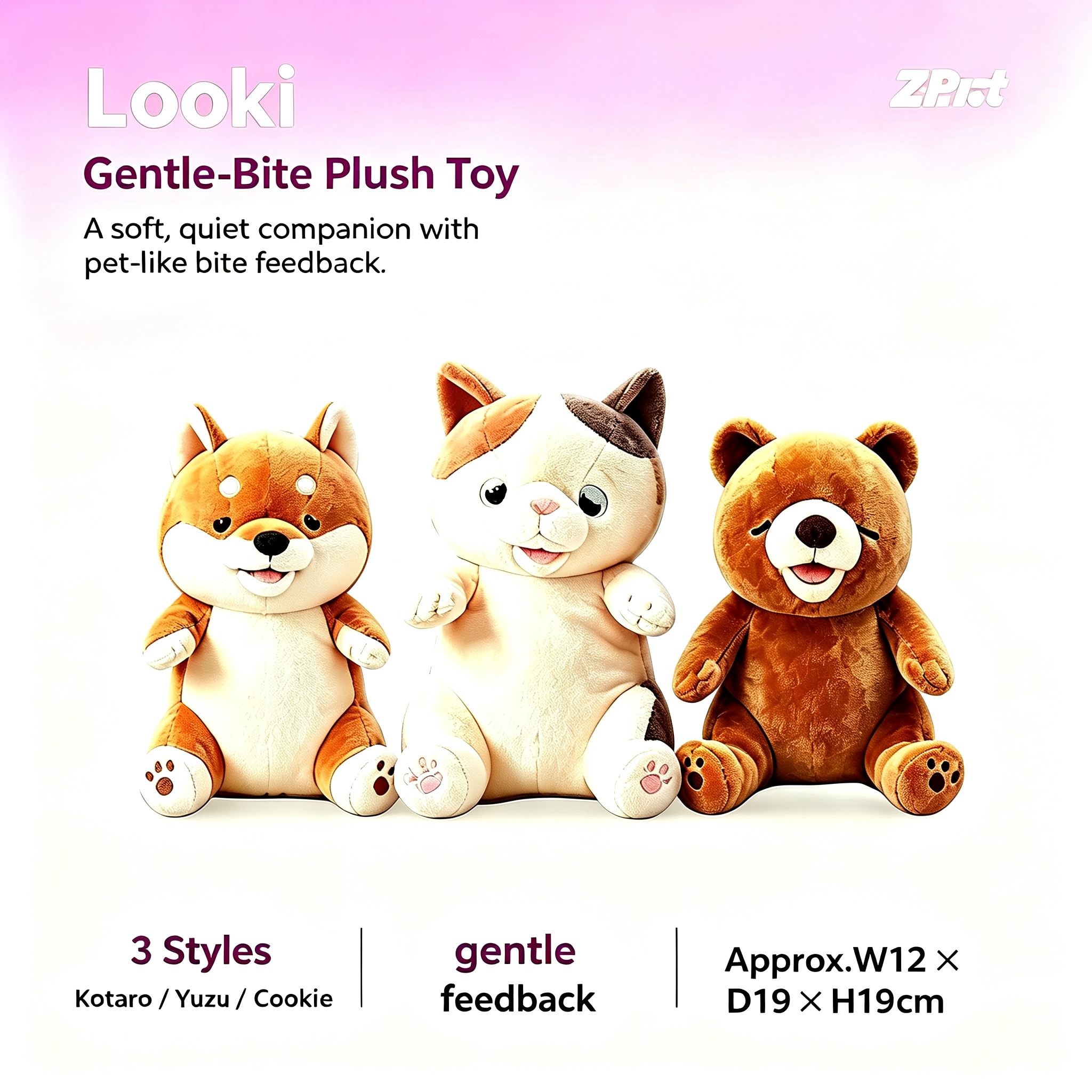 Touch-Activated Sensory Plush Toy