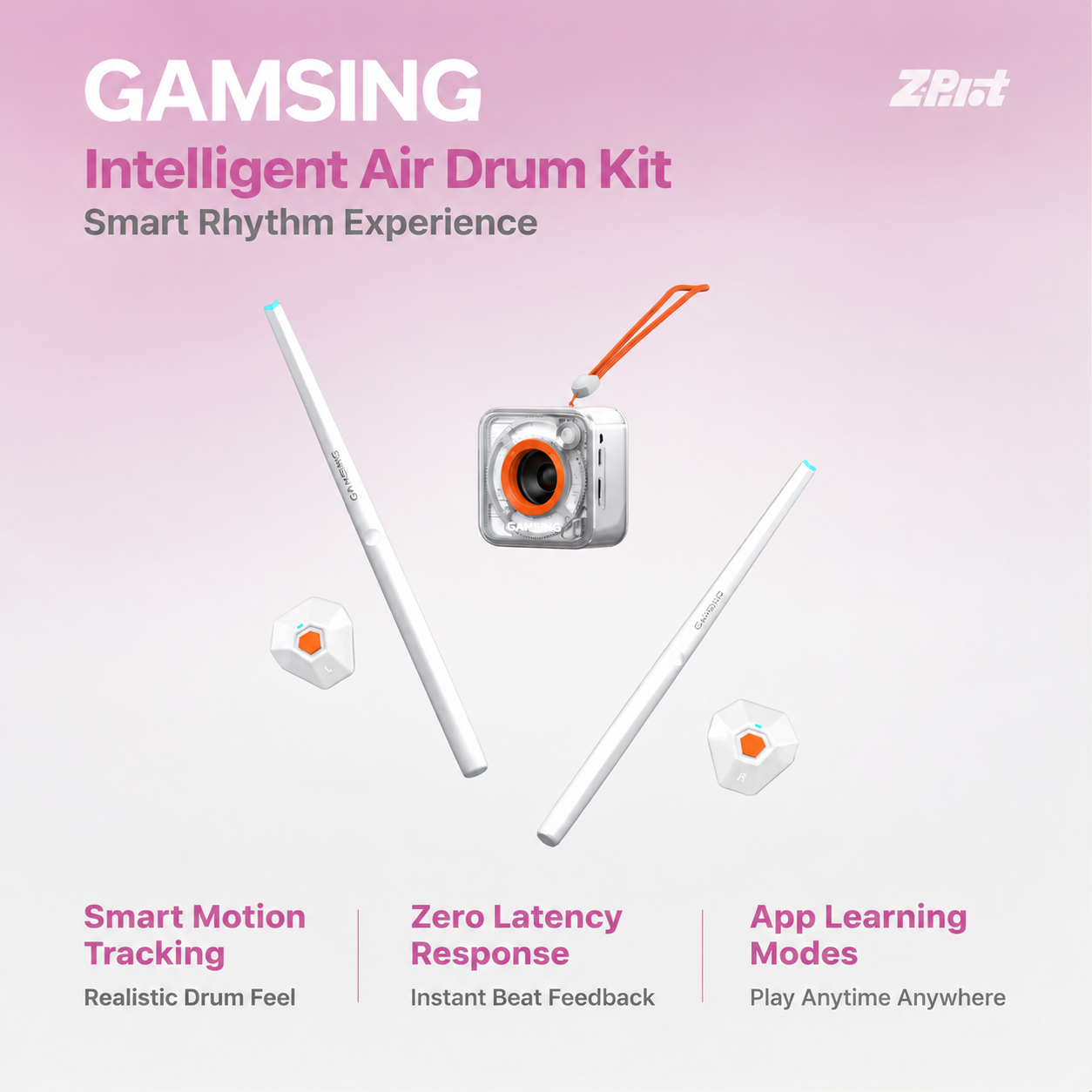 GAMSING Smart Air Drum — Play Drums Anytime, Anywhere Without a Real Drum Kit