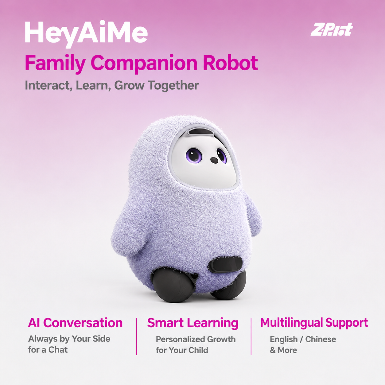 HeyAiMe AI Family Companion Robot – Smart Home Companion for Interactive Learning & Everyday Family Life