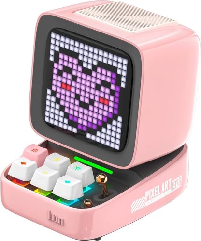 Divoom Ditoo Retro Pixel Art Game Bluetooth Speaker with 16X16 LED App Controlled Front Screen
