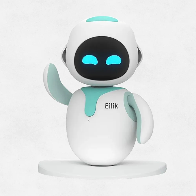 Eilik - Cute Robot Pets Toys with Abundant Emotions, Animations & Mini-Games, Your Perfect Desk Touch Interactive Companion, Holidays & Birthdays Gifts for Girls & Boys