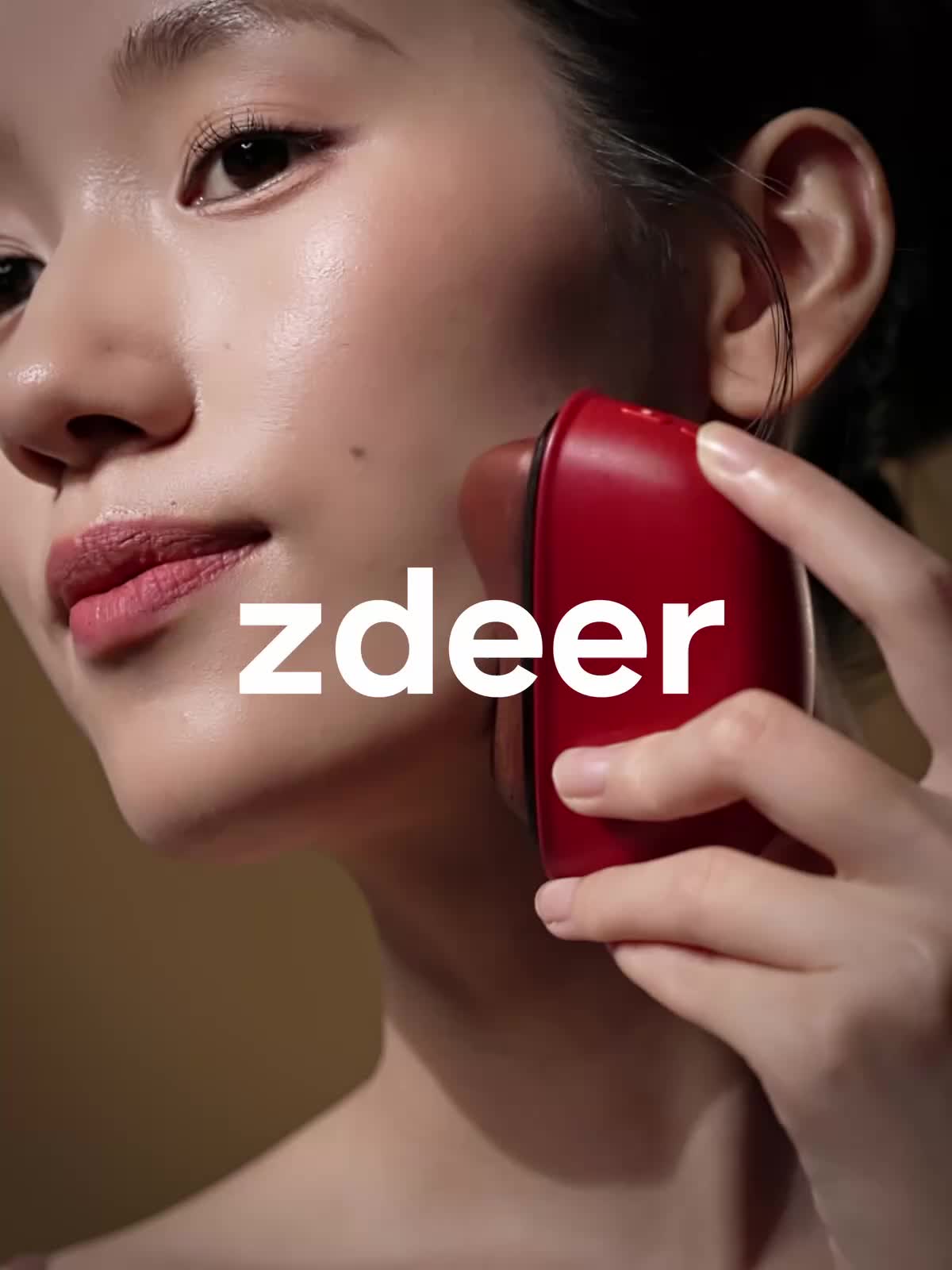 ZDEER LED Red Light Therapy Kit for Face & Neck Massager Facial Care Device – Electric Gua Sha Brass Tool with Heat & Vibration for Firming, Sculpting & Skincare