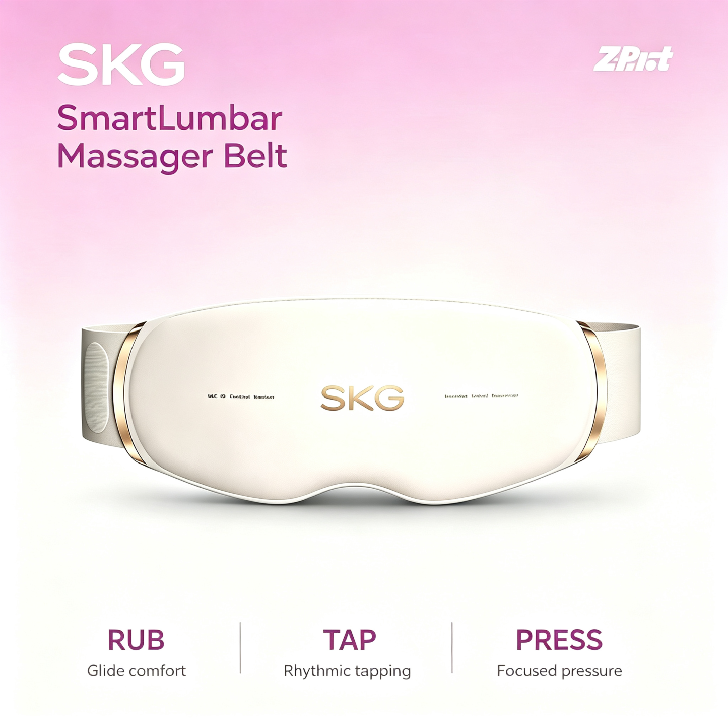 SKG G5 Smart Lumbar Massager Belt with Heat, Red Light & EMS Pulse Massage