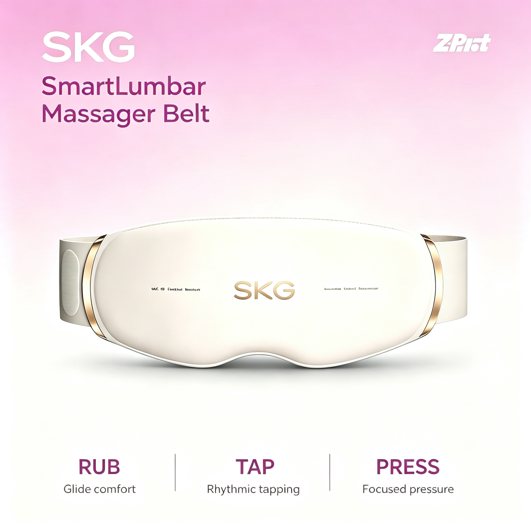SKG G5 Smart Lumbar Massager Belt with Heat, Red Light & EMS Pulse Massage
