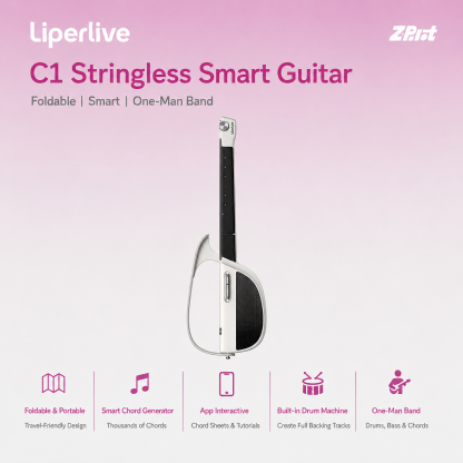 LiberLive C1 Zero-String Smart Guitar for Instant Play