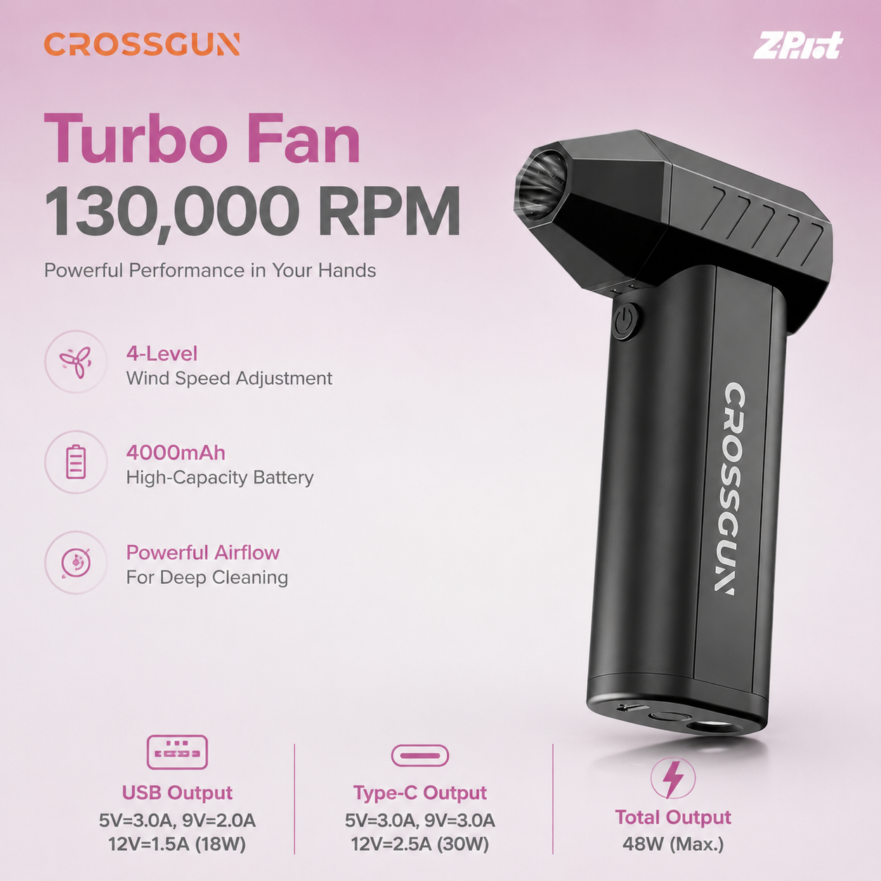 CROSSGUN X6 PRO jet fan