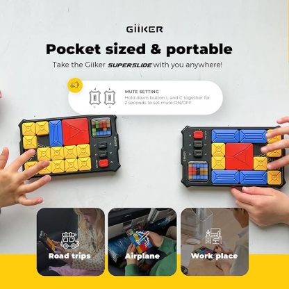 GiiKER Super Slide Puzzle Games,Original 500+ Challenges Brain Teaser Puzzle, Toys for Kids Teens