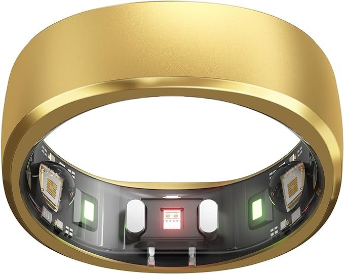 Smart Ring with No App Subscription, Size First with Sizing Kit, 7-Day Battery Life Activity & Sleep Tracker/Stress/Heart Rate Monitor Compatible with iOS & Android