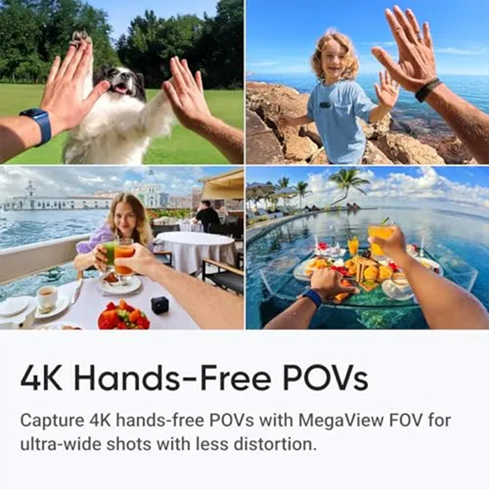Insta360 GO 3S - 64 GB Black 4K Tiny Portable Vlogging Camera, Hands-Free POVs, Mount Anywhere, Stabilization, 140 Min Battery Life, 10m Waterproof, Apple Find My, Pet POV