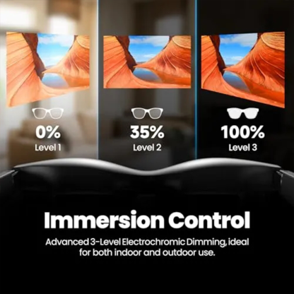 XREAL Air 2 Pro AR Glasses and Beam Bundle, The Ultimate Wearable Display with 3Level Immersion Control, Up to 330" IMAX Screen, Portable TV Box, Spatial Display, Steam Deck/Consoles/iOS/Android/PC