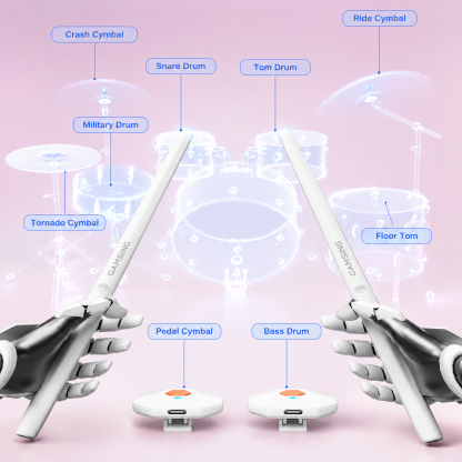 GAMSING Smart Air Drum — Play Drums Anytime, Anywhere Without a Real Drum Kit