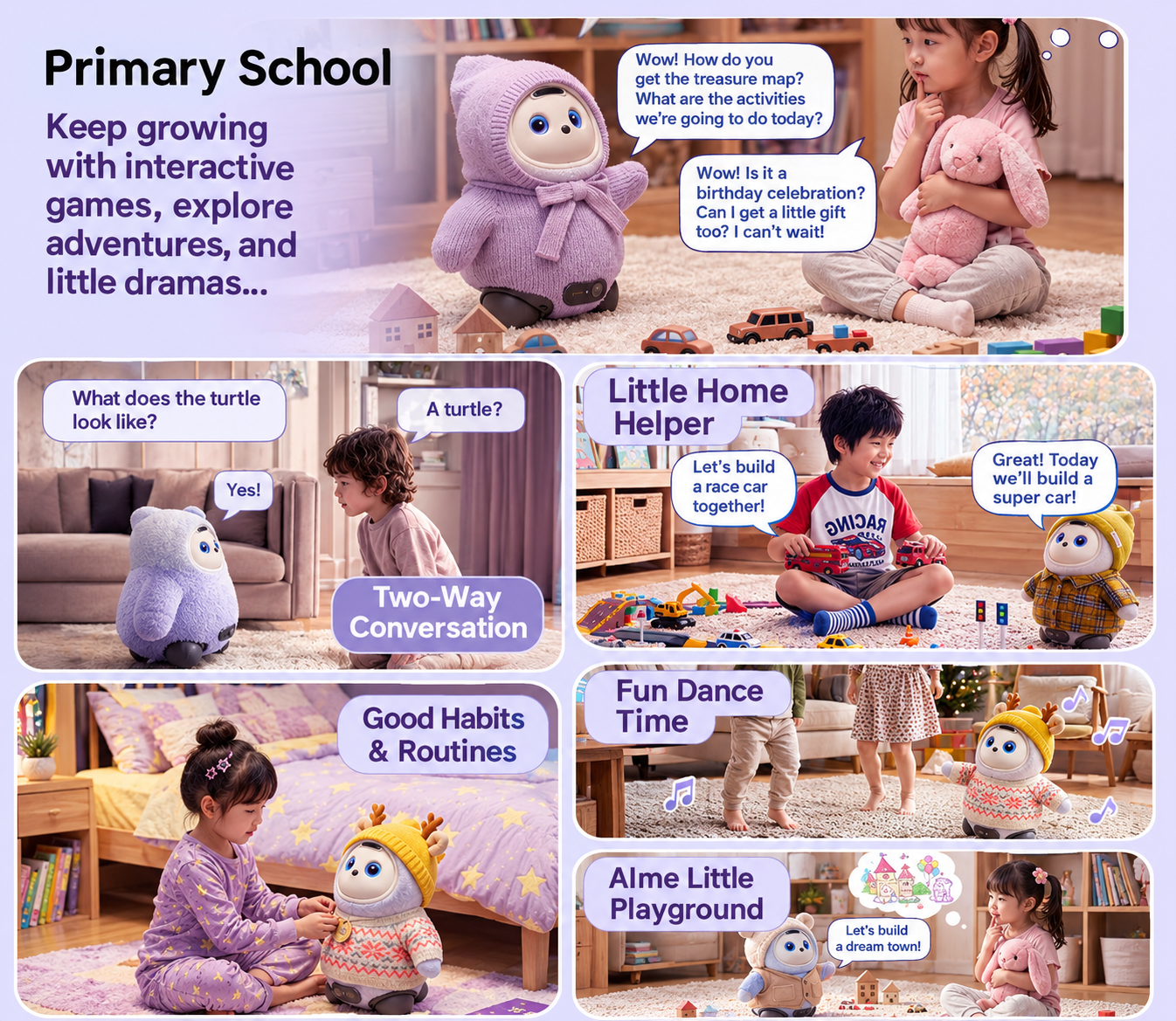HeyAiMe AI Family Companion Robot – Smart Home Companion for Interactive Learning & Everyday Family Life