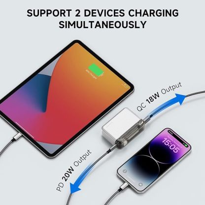 Flow Portable Charger by Shargeek, 10000mAh Mini Power Bank with 20W USB-C Fast Charging, Dual Output Portable Charger Power Bank Compatible with iPhone, Samsung, iPad