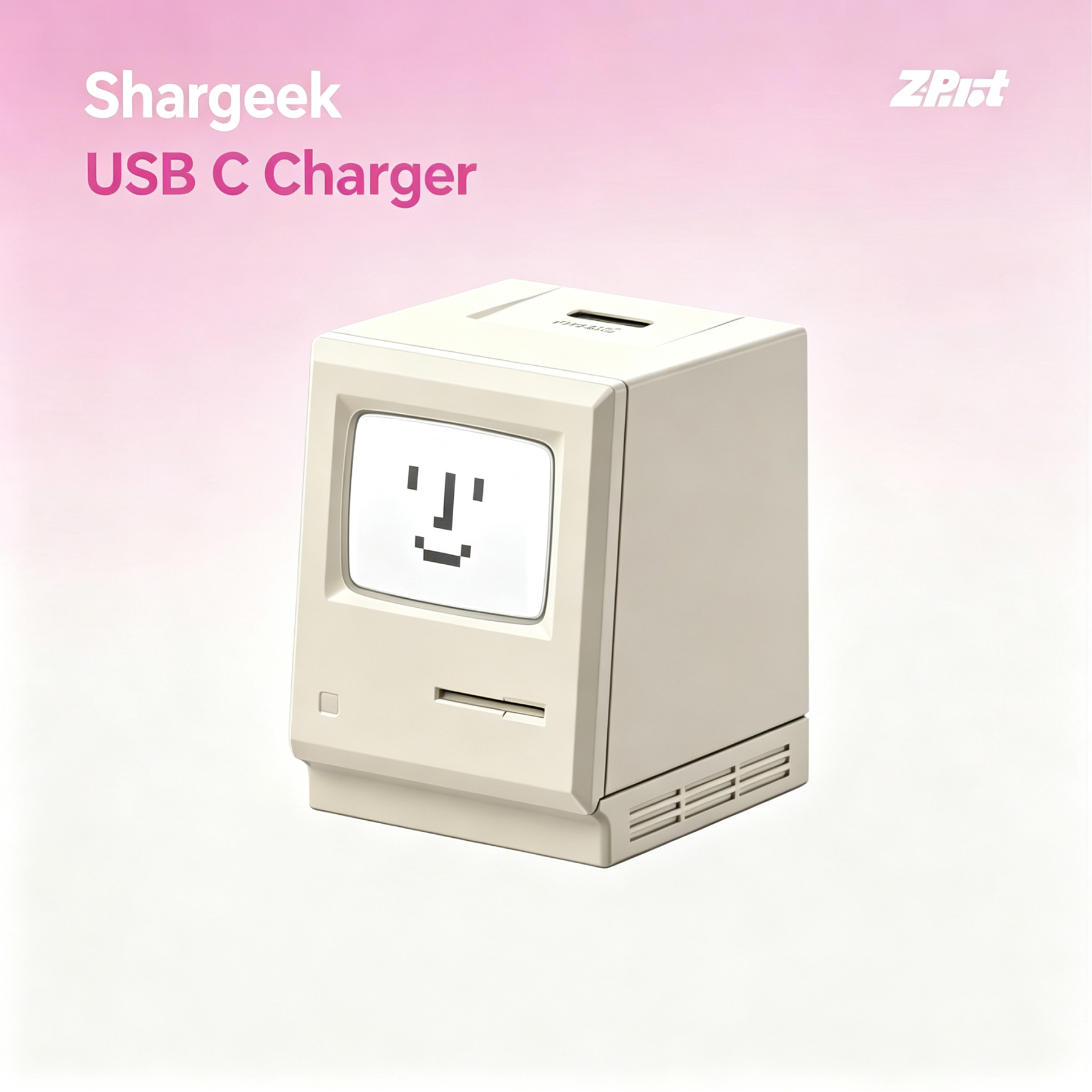 Shargeek USB C Charger, Retro 35 Wall Charger with Smart LED Display, GaN Ⅲ PPS PD 35W Foldable Fast Charging