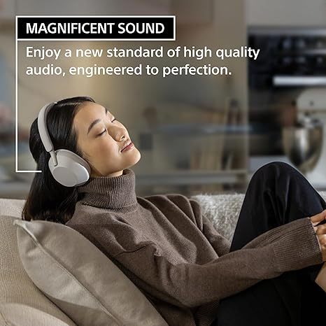 Sony WH-1000XM5 The Best Wireless Noise Canceling Headphones with Auto Noise Canceling Optimizer, Crystal Clear Hands-Free Calling, and Alexa Voice Control