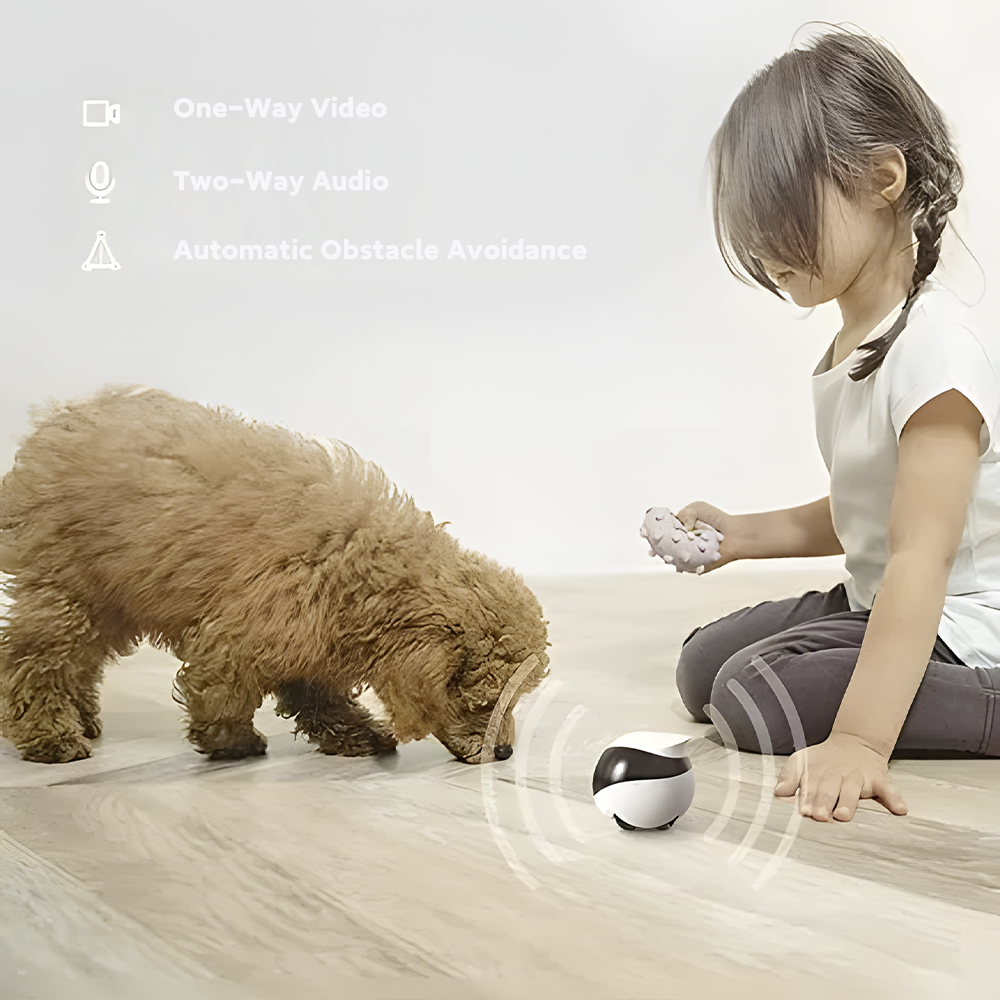 Enabot Home Security Camera with Self-Charging, Night Vision, Wireless Camera for Pet Elderly Baby, 16GB SD Storage APP Remote Control