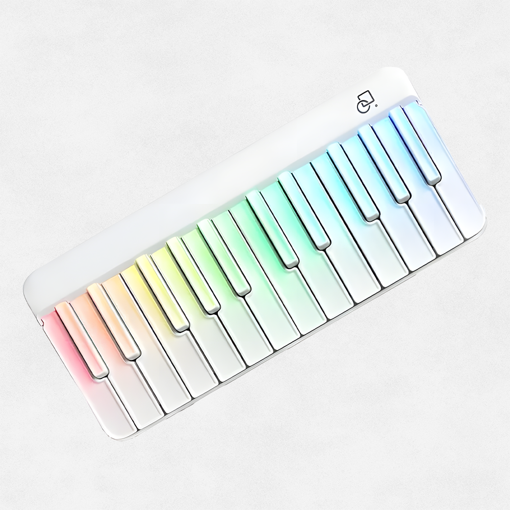 Smart Piano Keyboard with Speakers, Expandable Full keys Interactive Music Sheet Rainbow Light Keys, Lessons, 256 Tones Chords, MIDI Controller, Weighted Keys Sustain Pedal Jack/Audio Input