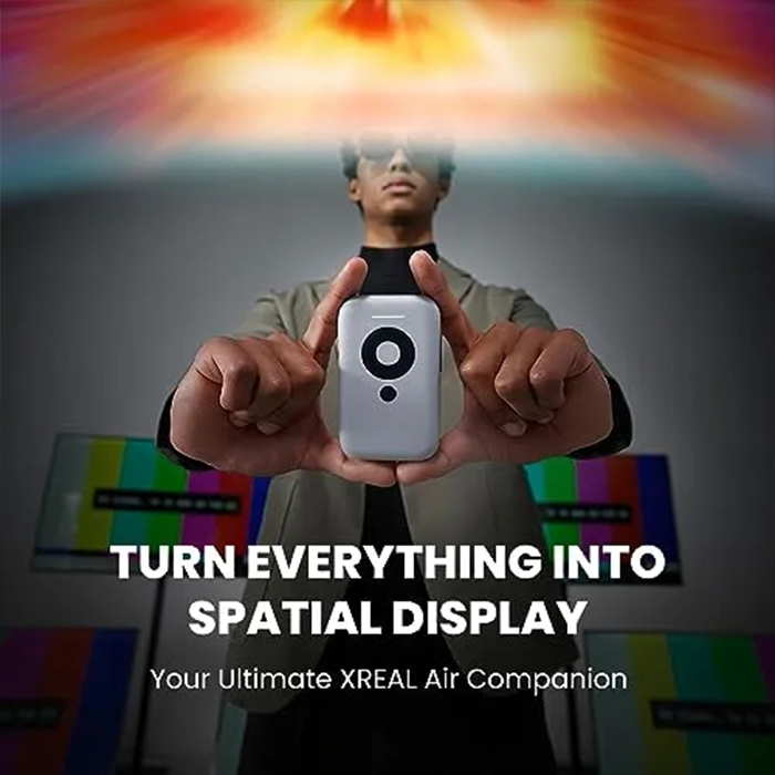 XREAL Air 2 Pro AR Glasses and Beam Bundle, The Ultimate Wearable Display with 3Level Immersion Control, Up to 330" IMAX Screen, Portable TV Box, Spatial Display, Steam Deck/Consoles/iOS/Android/PC