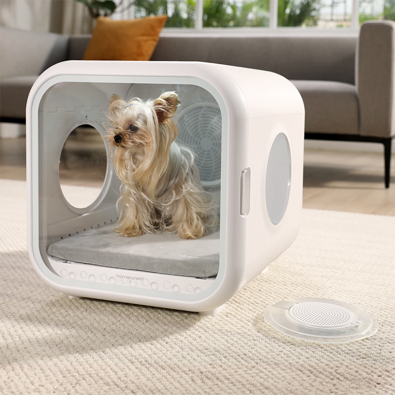 HomeRun Pet Drybo Plus Automatic Pet Dryer Box - Ultra Quiet, Smart Temperature Control, 360° Efficient for Cats and Small Dogs
